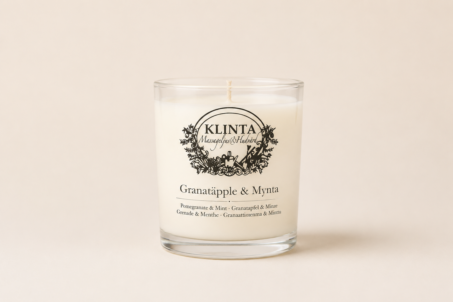 Duftkerzen & Massagekerzen Granatapfel & Minze Brenndauer 18h