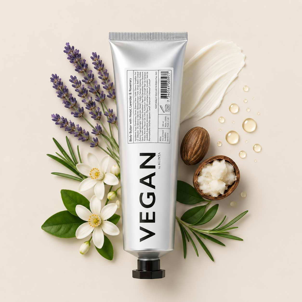 Body Butter Neroli, Lavender & Rosemary Vegan