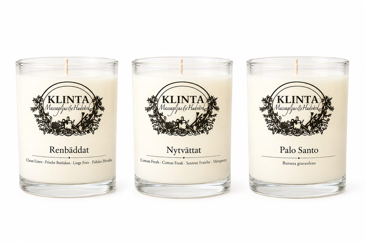 Doftljus Kit — Renbäddat, Nyttvättat & Palo Santo