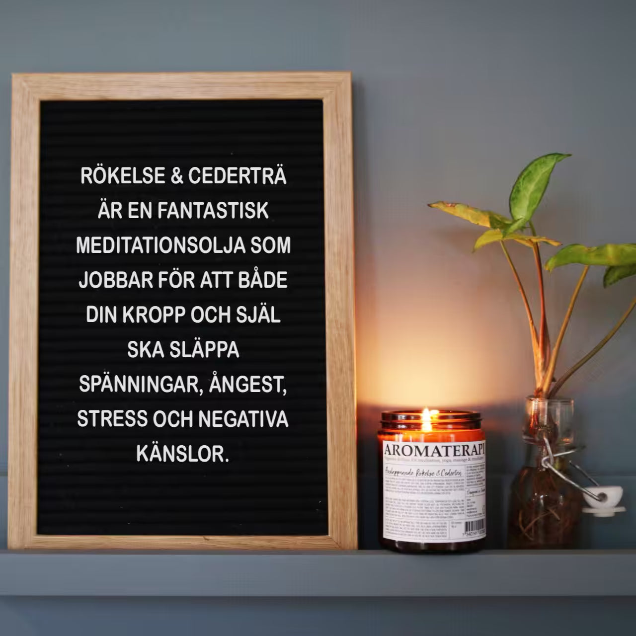 Doftljus & Massageljus Avslappnande Rökelse & Cederträ