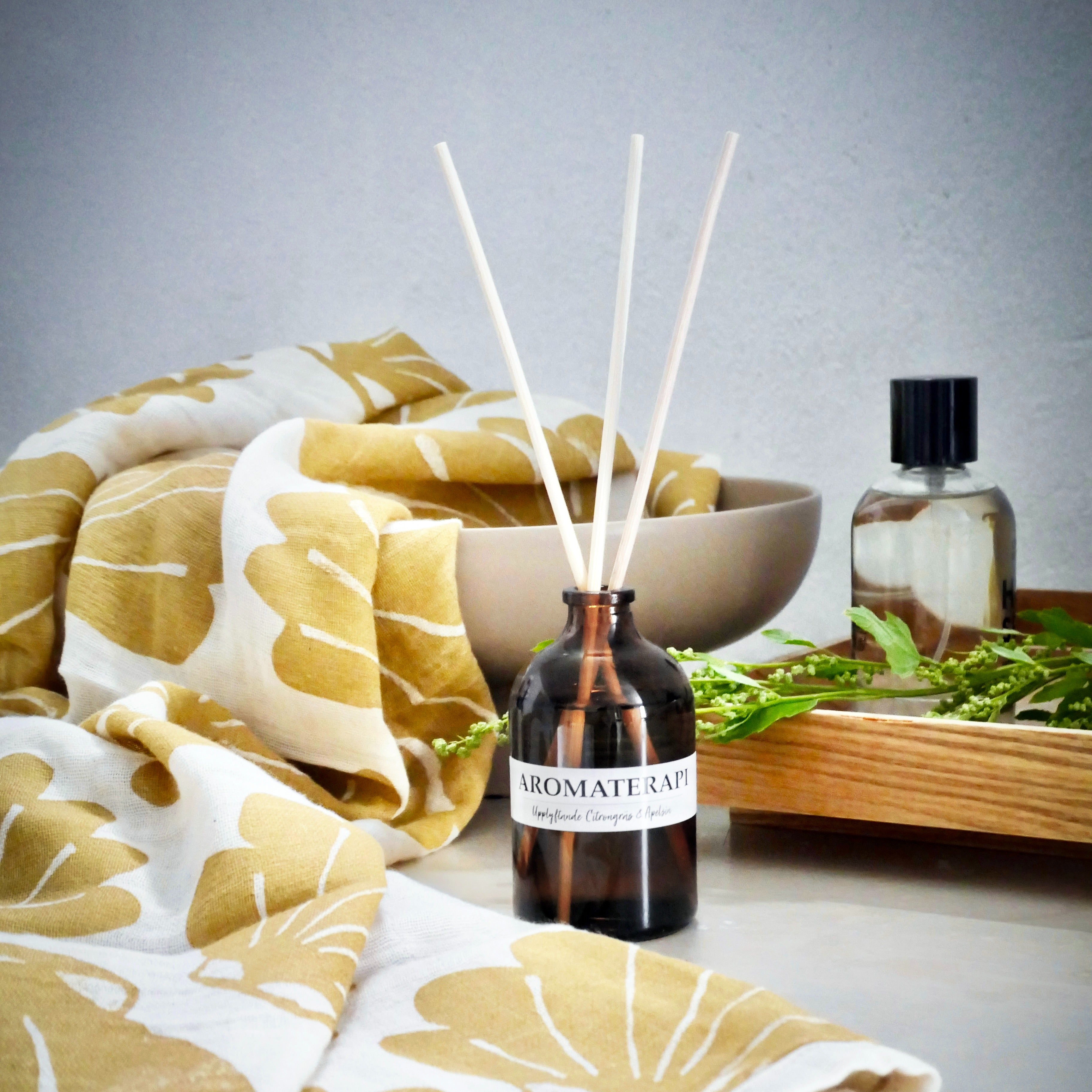 Doftpinnar Uppiggande Citrongräs & Apelsin Aromaterapi