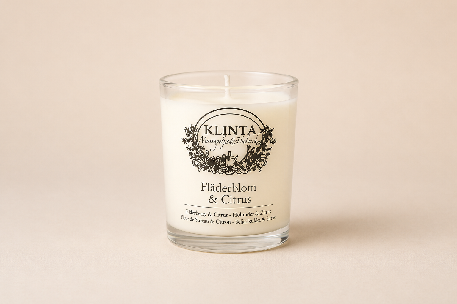 Doftljus & Massageljus Fläderblom & Citrus