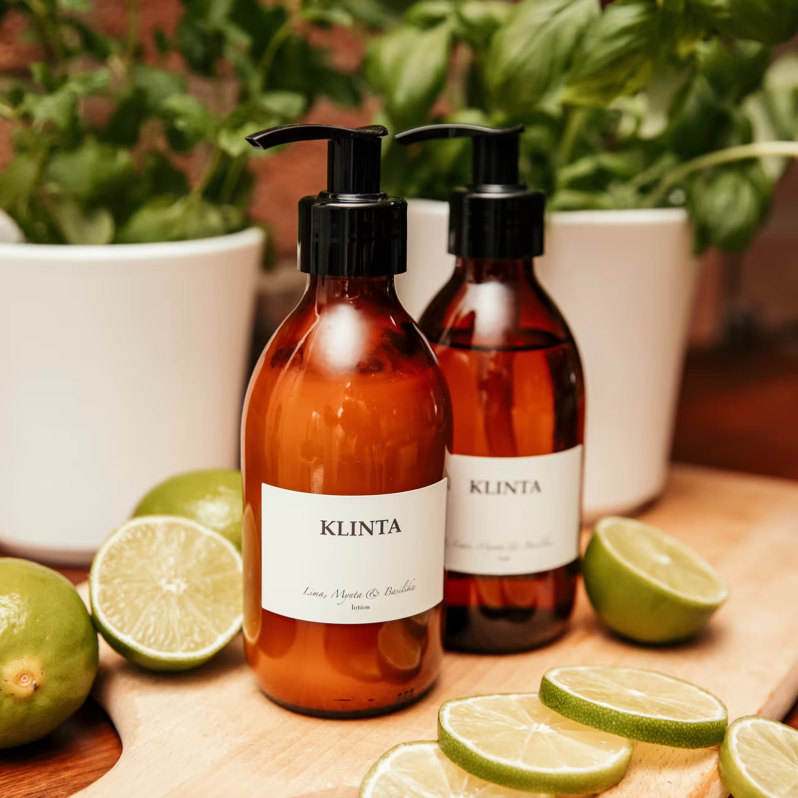Lotion, Lime, Mynta & Basilika